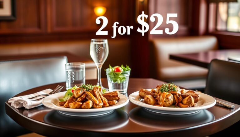 2 for $25 Applebee's Menu with Prices