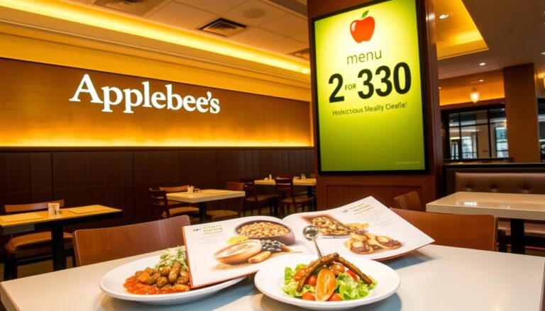 Applebee's 2 for $30 Menu