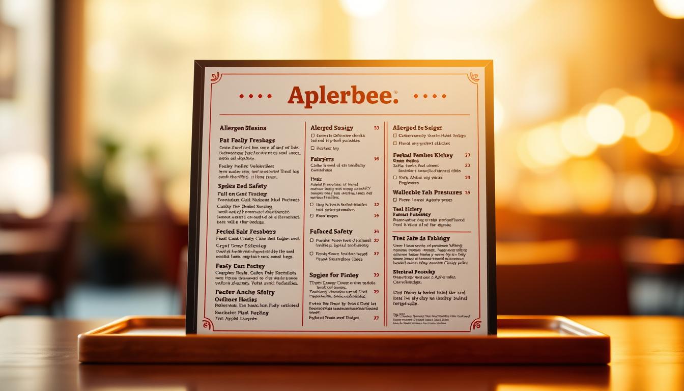 Applebee's Allergen Menu