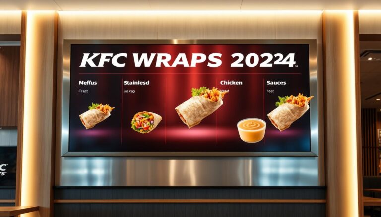 KFC Wraps Menu