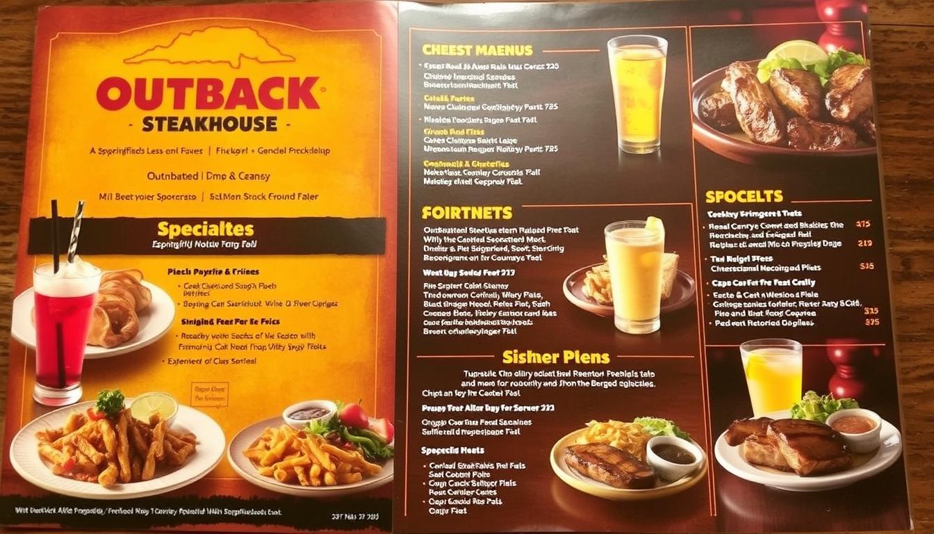 Outback Steakhouse Springfield Menu