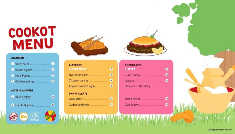 cookout allergen menu