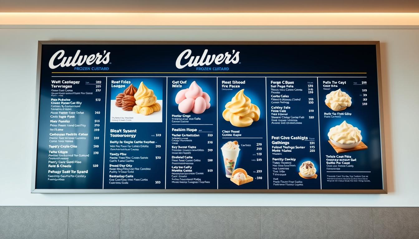 culvers ice cream menu
