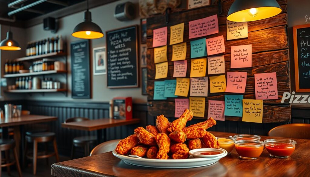 customer reviews for Pizza Hut wings