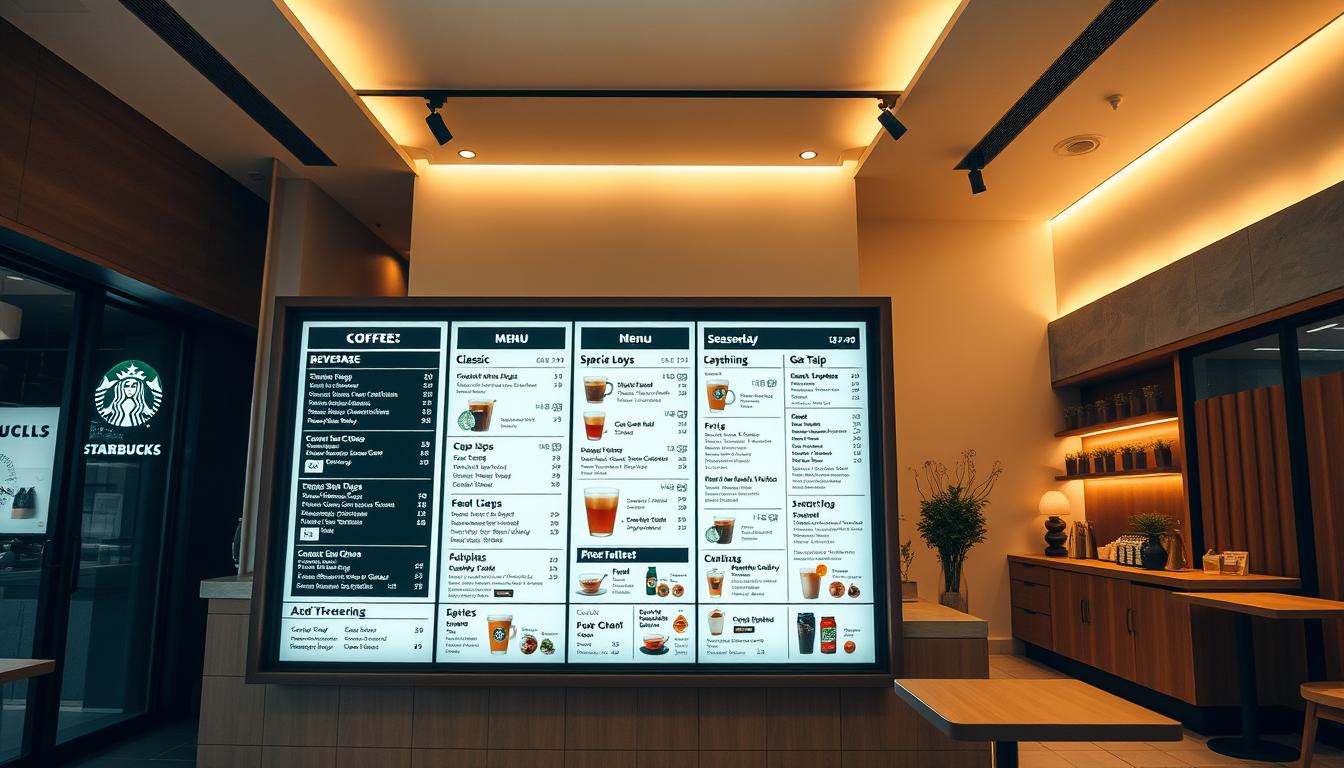 starbucks coffee menu