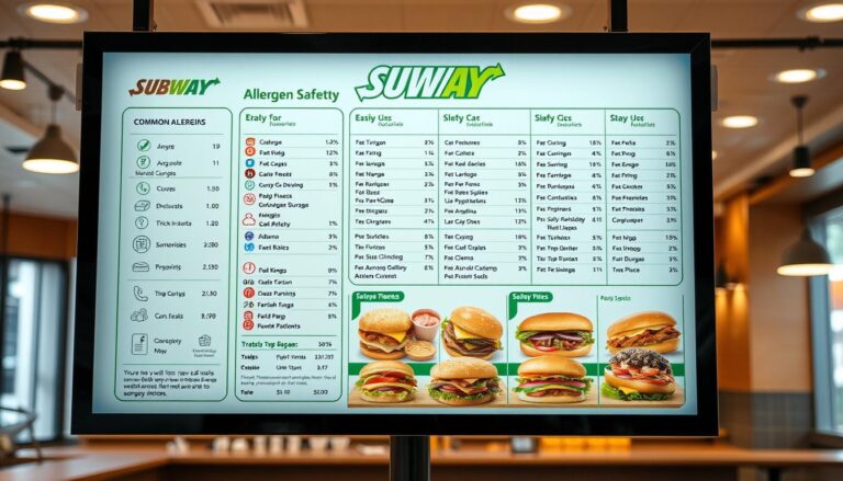 subway allergen menu