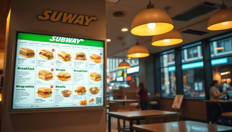 subway breakfast menu