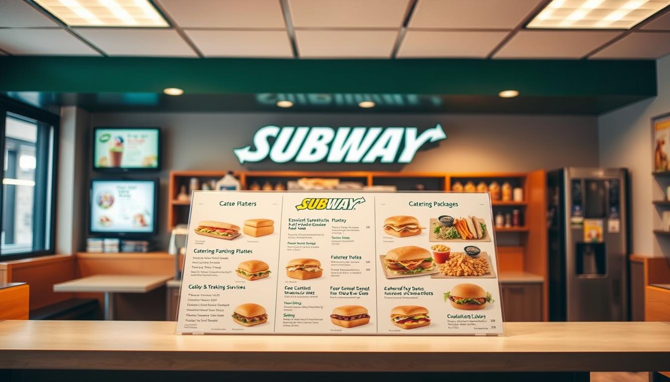 subway catering menu